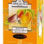 Ahmad Tea London Peach&Passion Fruit – Brzoskwinia i Passiflora- 20 torebek (w kopertach aluminiowych)