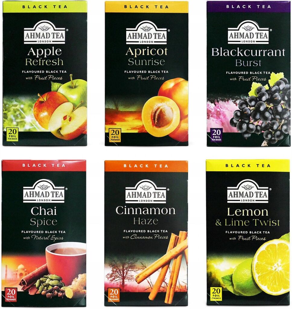 Ahmad Tea Zestaw1 6X Czarna Herbata Owocowa 20 Tor