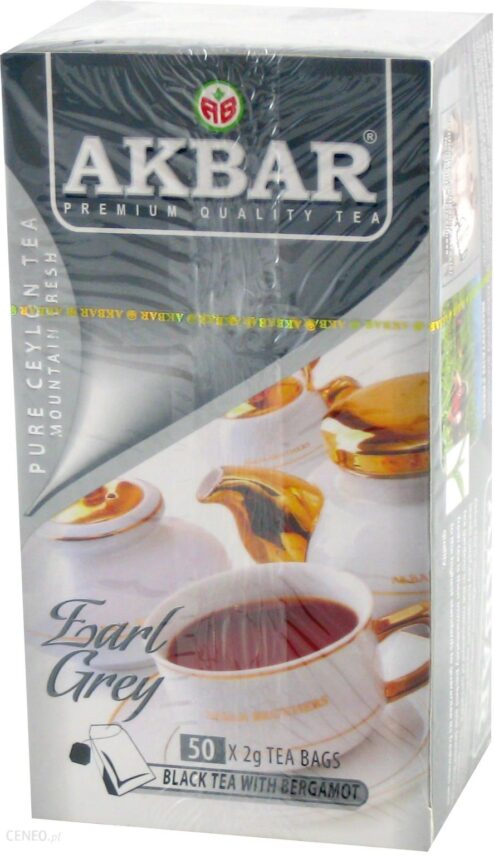 Akbar Earl Grey Herbata Expresowa 50 saszetek 100 g
