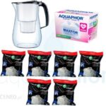 AQUAPHOR ONYX CZARNY 4,2L FILTR + 1 SZT B25 MG+6 SZT FILTERLOGIC FL-402H