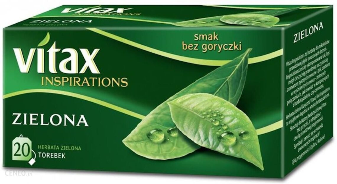Artykuły Spożywcze Herbata Vitax Zielona 20 Torebek