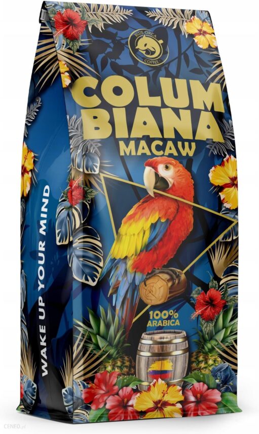 Blue Orca Coffee Kawa Columbiana Macaw Świeżo Palona Z Palarni 1kg