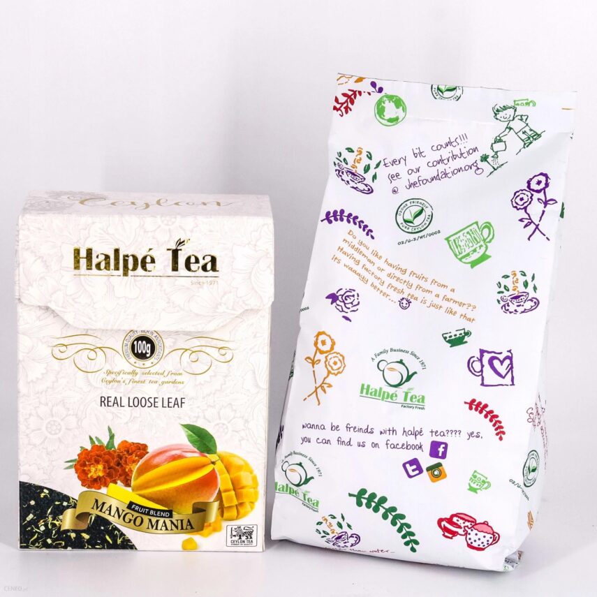 Czarna herbata liściasta z Mango 100g. Halpe Tea