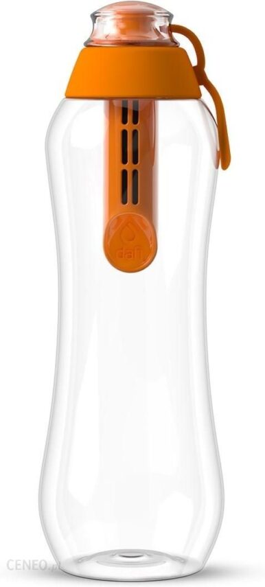 Dafi Butelka Filtrująca 0,5L Z 9 Filtrami Mandarynkowa