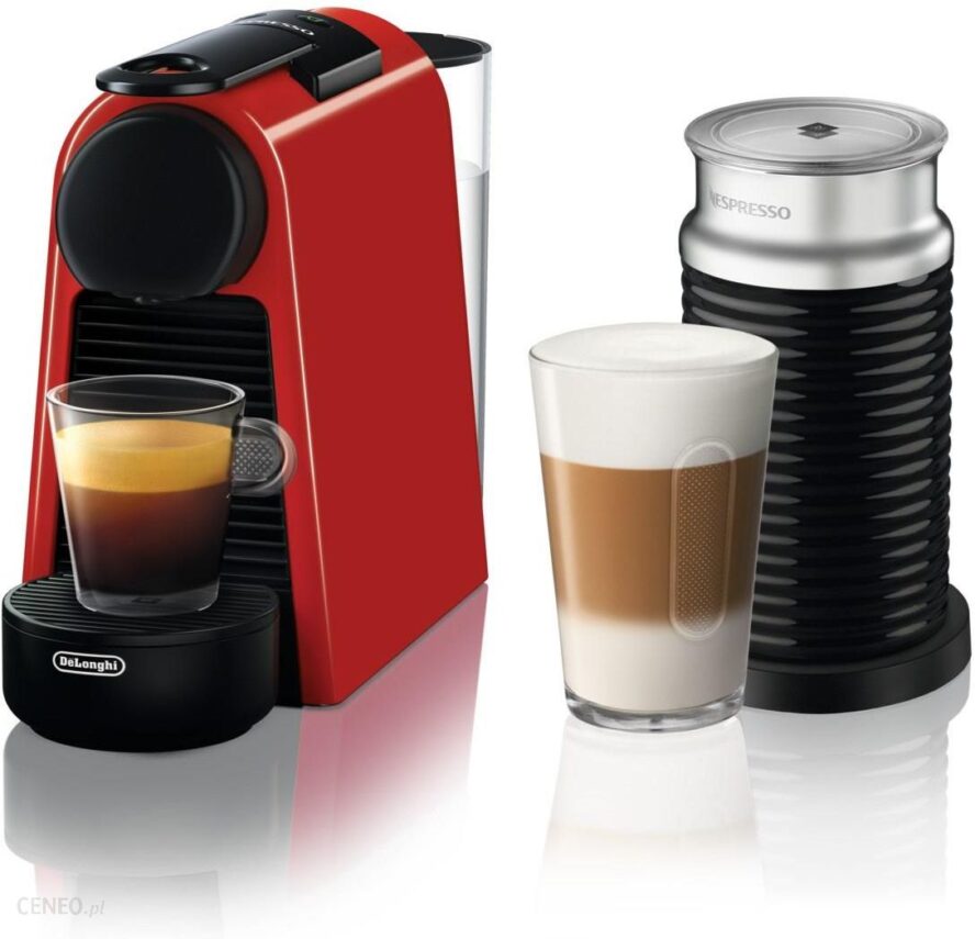 Ekspres De’Longhi Nespresso D30 Essenza Mini czerwony BUNDLE (D30-EU3-RE-NE)