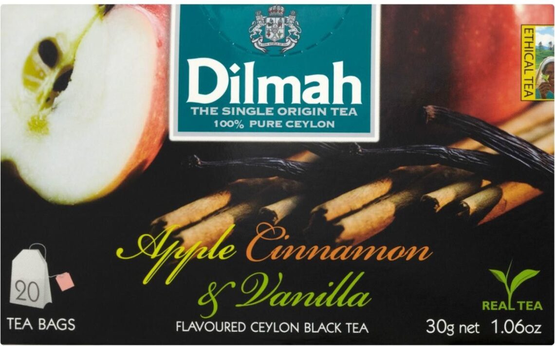Dilmah czarna herbata aromat jabłka i cynamonu z wanilia 20×1.5g