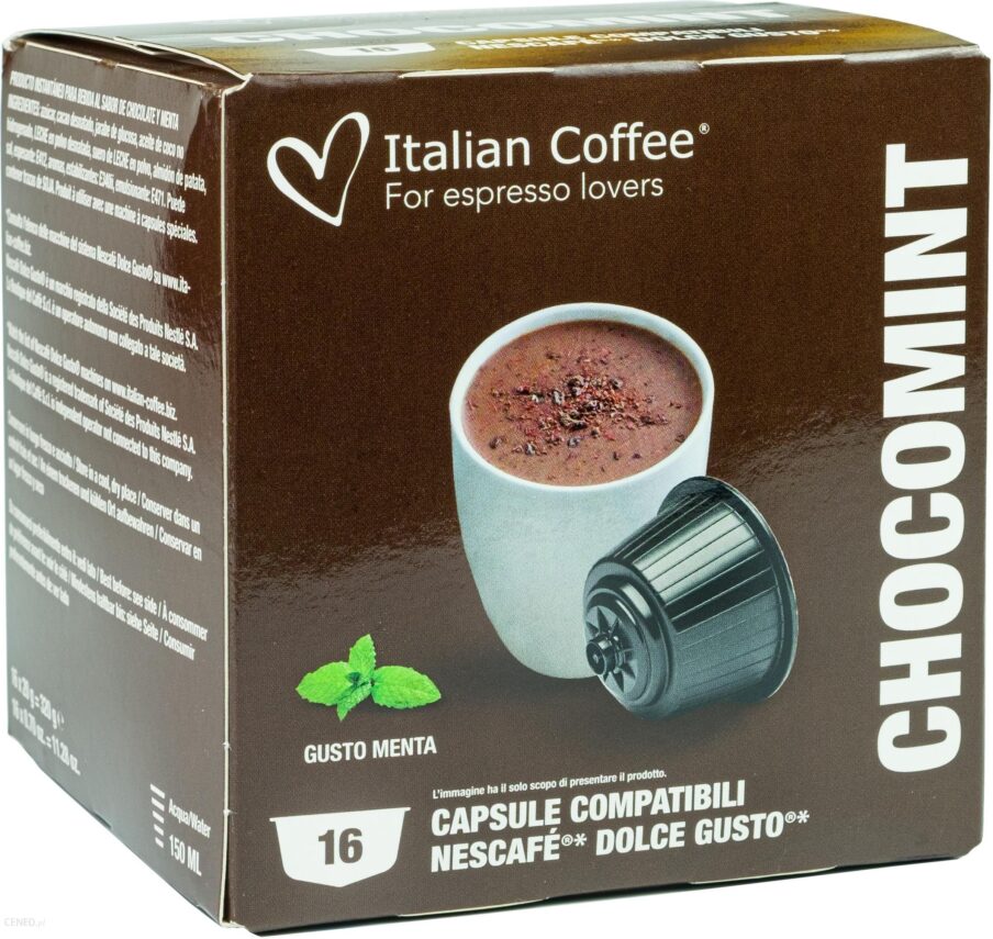 Dolce Gusto Kapsułki Czekolada i Słodka miętą