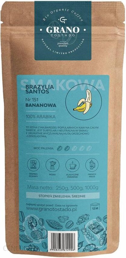 Grano Tostado Kawa średnio mielona Bananowa 500g