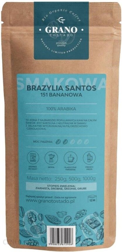 Grano Tostado Kawa Ziarnista Bananowa 500g