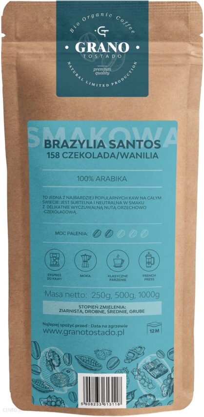 Grano Tostado Kawa ziarnista Czekolada/Wanilia 500g