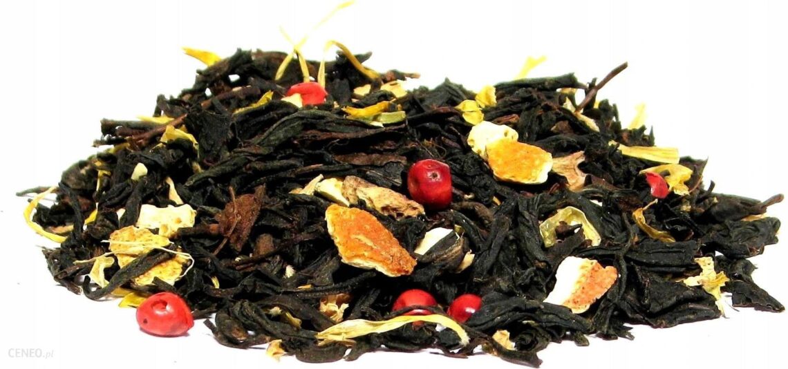 Herbata czarna aromatyzowana imbirowo – pomarańczo