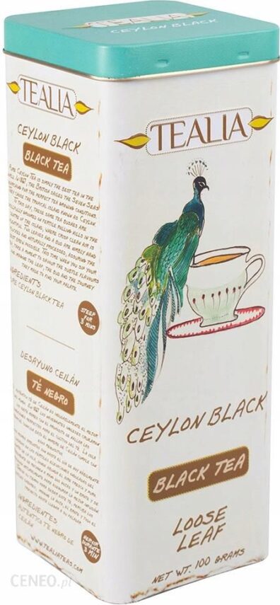 Herbata Czarna Tealia Ceylon Black na nerki 100g