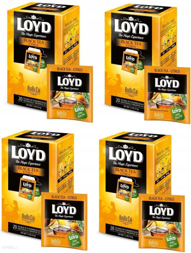 Herbata Horeca Loyd Czarna Cytrusowa 80szt
