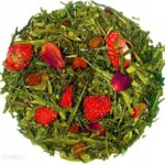 Herbata Zielona Sencha Truskawki w szampanie 100g