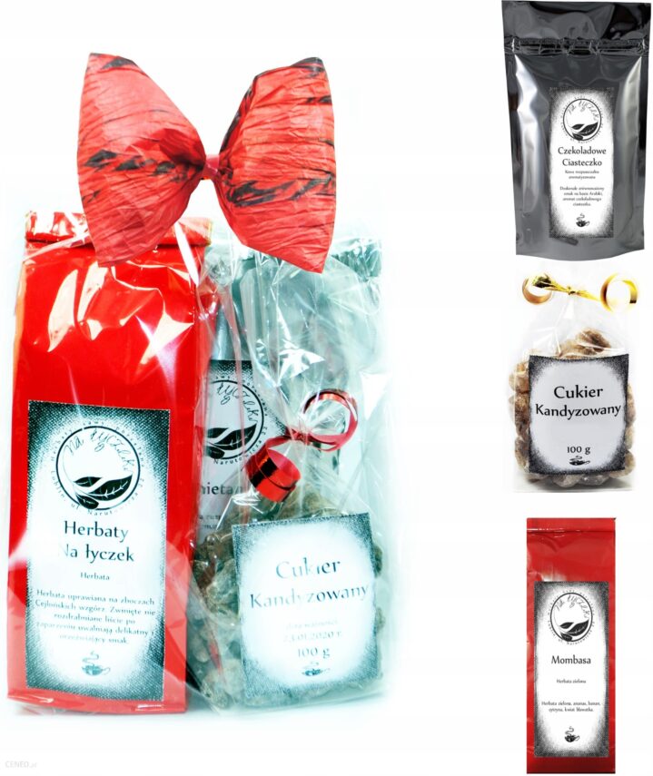 Herbata zielona smakowa 50g, kawa, cukier. Prezent