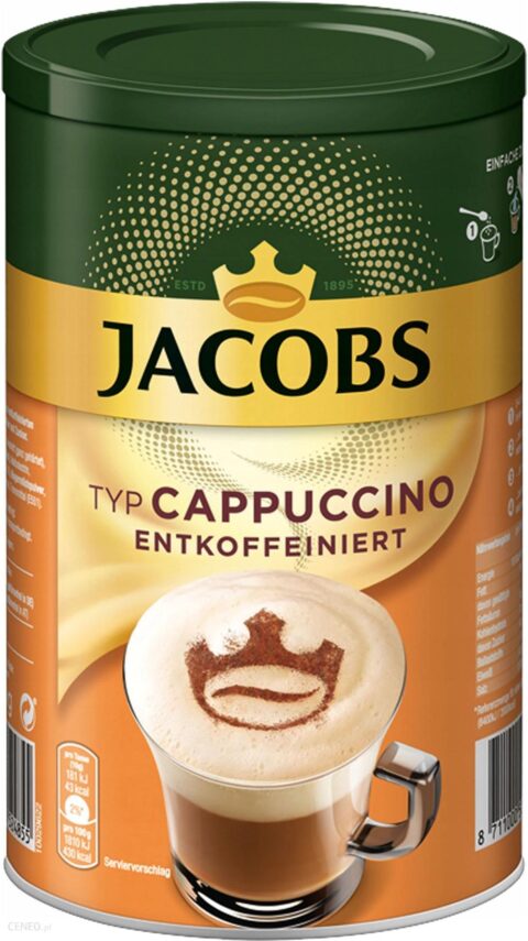 Jacobs Cappuccino Bez Kofeiny Puszka 220G