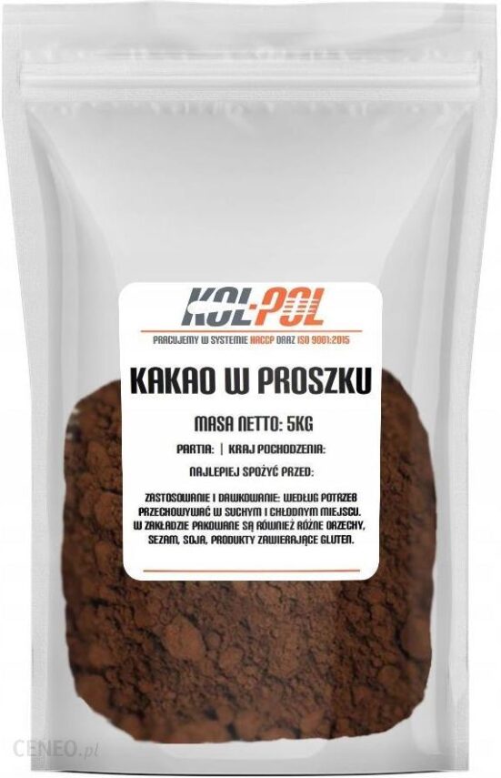 Kakao 5kg Naturalne w proszku alkalizowane