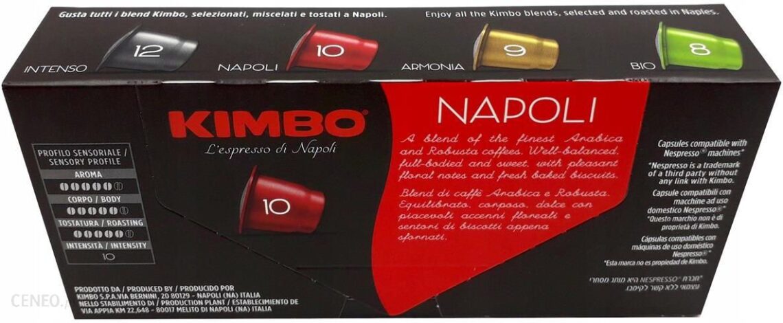 Kimbo Espresso Napoli 10 kapsułek Nespresso