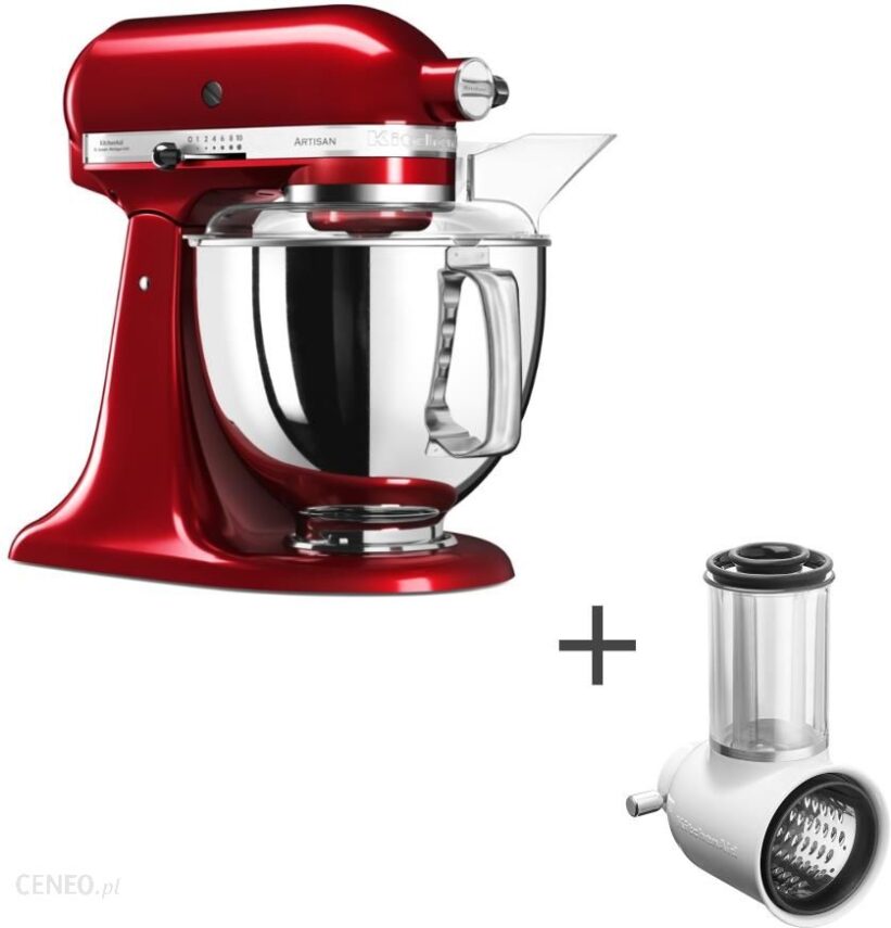 KitchenAid Artisan 5 175 5KSM175PSECA Czerwony + Przystawka 5KSMVSA