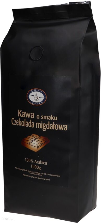Kusy Coffee Kawa Ziarnista Świeżo Palona Czekolada Migdałowa 1Kg