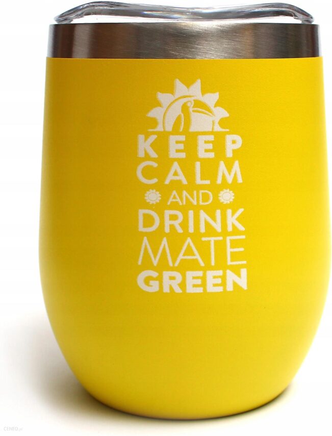 Matero termiczne Moderna żółte 350 ml Yerba Mate
