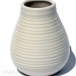 Matero tykwa ceramiczne szkliwo 350ml białe