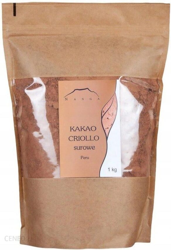 Nanga Kakao Criollo surowe Raw 1kg mielone Peru
