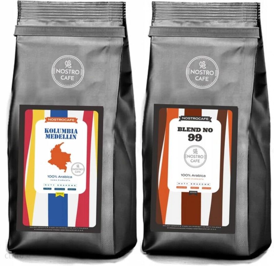 Nostrocafe Kawa Ziarnista 2Kg Kolumbia Medellin Blend 99