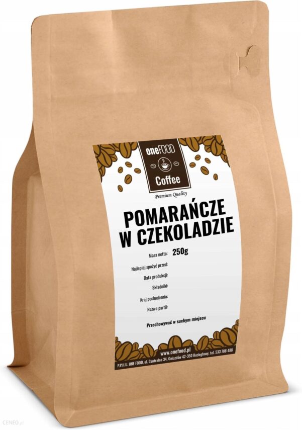 One Food Kawa Smak. Pomarańcze W Czekoladzie kawa ziarnista 250g