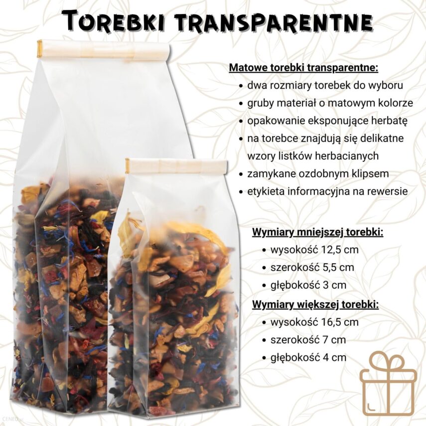 Owocowa miłość (Pakowanie ozdobne, Torebka transparentna 50g)
