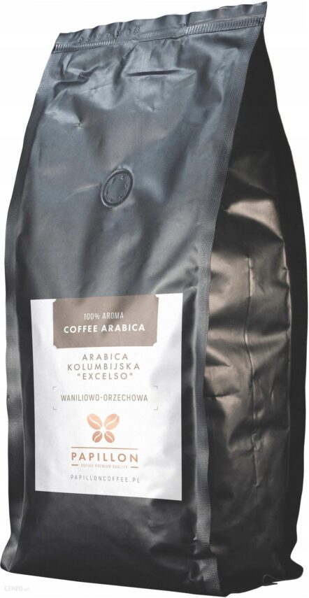 Papillon Coffee Kawa o aromacie Waniliowo Orzechowym ziarnista 1kg