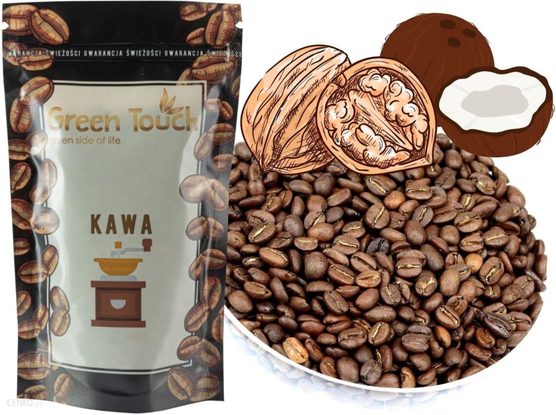 Progressive Kawa Ziarnista Orzechowo Kokosowa Torebka 200g 8% Pakowanie Standardowe