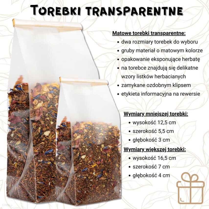 Rooibos Zachód słońca (Pakowanie ozdobne, Torebka transparentna 50g)