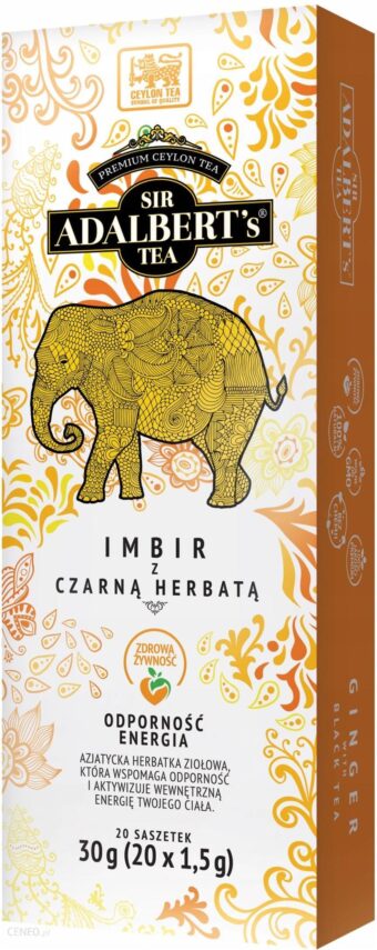Sir Adalbert’s herbata czarna z imbirem Energia