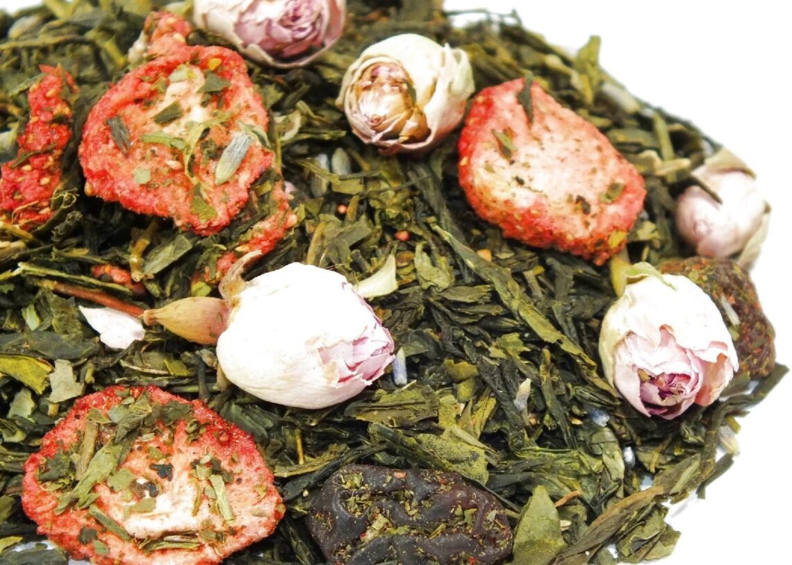 Skworcu Truskawki W Szampanie Herbata Zielona 50G