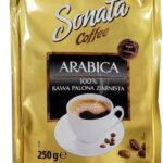 Sonata Coffee Arabica 100% Kawa palona ziarnista 250g