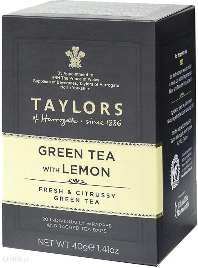 Taylors Green Lemon Herbata Zielona 20 kopertek