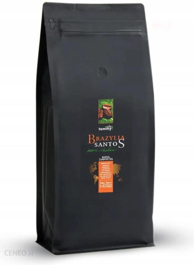 Tommy Cafe Kawa ziarnista Brazylia Santos 100% arabica 1kg