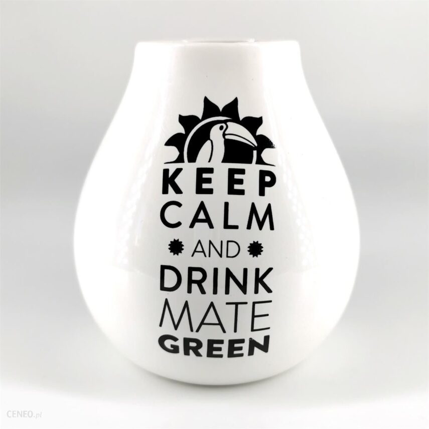 Tykwa ceramiczna Luka Yerba Mate Green ~350 ml