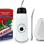 Vitafarm Zestaw Yerbomos biały logo+Matero+Bombilla+Pajarito 500g