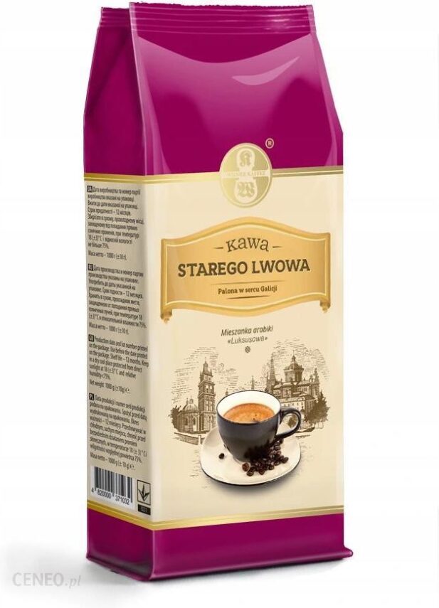 Wiener Kaffee Kawa Starego Lwowa Luxusowa Ziarnista 1Kg