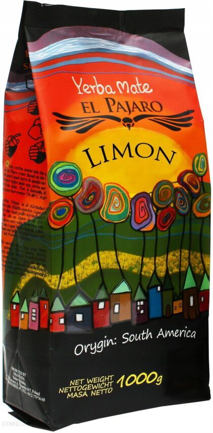 Yerba Mate El Pajaro Limon 1kg con 1000g elaborada