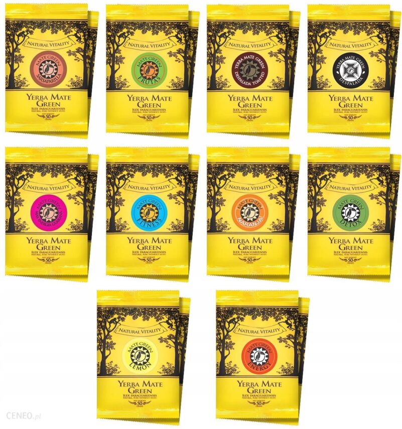 Yerba Mate Green Detox Mas Guarana 10 x 100 g 1 Kg