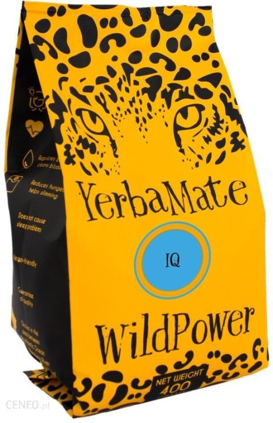 Yerba Mate Iq 400g kiwi fasola guarana żeń szeń