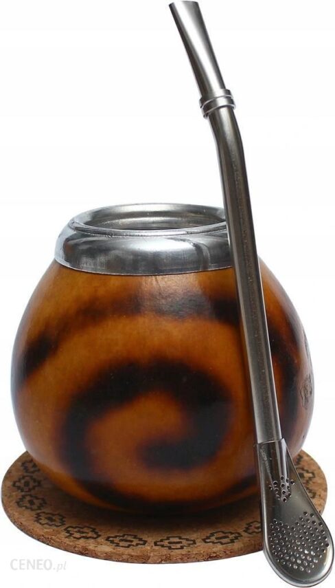 Yerba Mate Tykwa Calabaza Misiones Brąz Bombilla