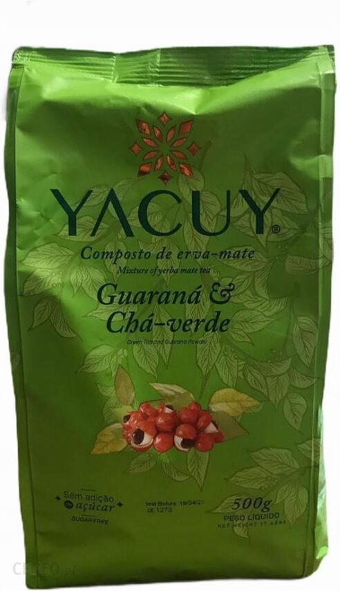 Yerba Mate Yacuy Guarana Cha zielona herbata 500g
