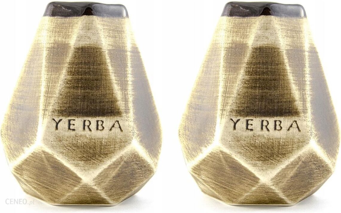 Zestaw Matero Ceramiczne Diament Brąz yerba mate