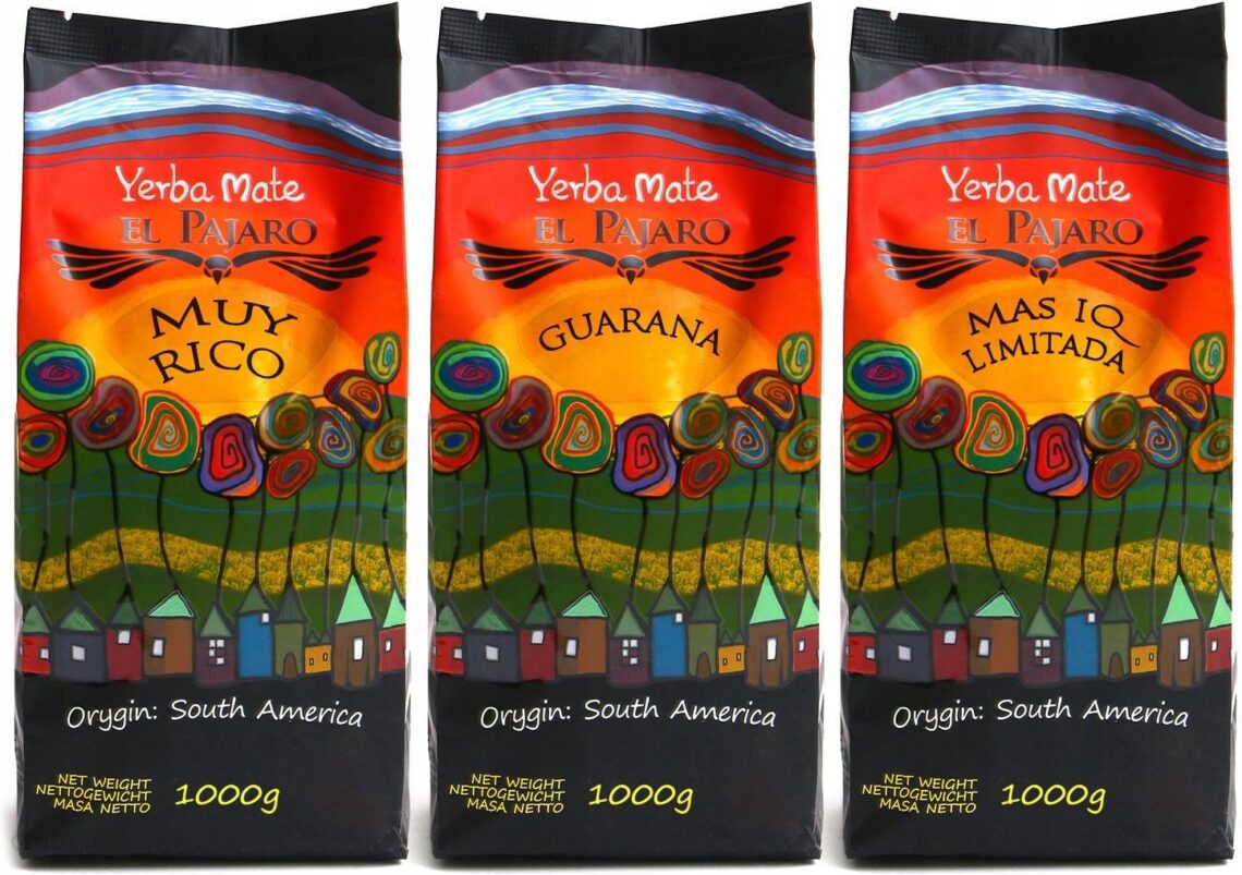 Zestaw Yerba Mate El Pajaro 3x 1kg Energia Guarana